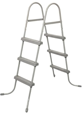 Échelle de piscine hors sol – Marches double face robustes avec design antidérapant pour une entrée et une sortie de natation en toute sécurité