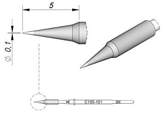Jbc - Punta de soldador para Nano C105101