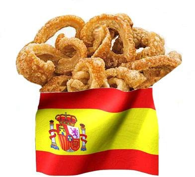 Tocifritos Iberico Pork Scratchings 1,2 Kg - getrocknete Schweineschwarte frittiert - Tapas Snack - Geschenkidee - WF-11024