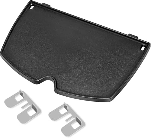 Denmay 6559 38,86 x 27,43 cm, grilldelar, grillpanna i gjutjärn för Weber Q200, Q220, Q2000, Q2200 serierna, tillbehör för gasgrillar, grillpanna i gjutjärn