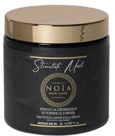 Masque Soin - Huile de ricin, Extrait d'Ail & Sésame - Gamme Stimulate - NOÏA HAIR - 500 ml