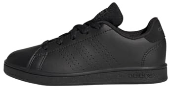 adidas Mixte enfant Advantage Lifestyle Court Lace Shoes, Core Black / Core Black / Grey Six, 31 EU
