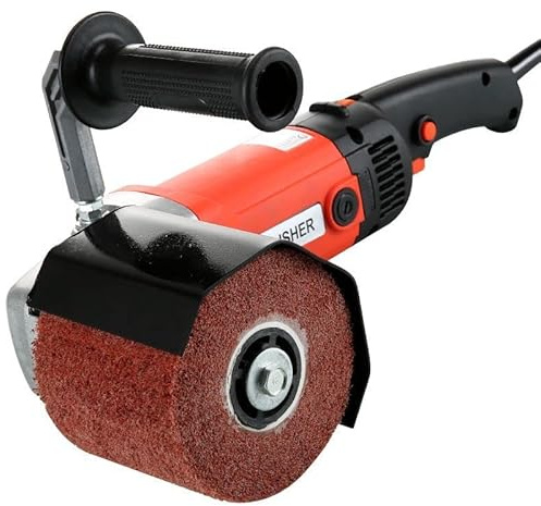 VOTOER 1400W Electric Burnishing Polishing Machine, Handheld Electric Wire Drawing Machine Polisher Sander for Metal Stainless Steel Wood Polishing