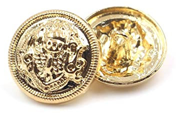 10 stücke Metall Gold Knopf Diy Handgemachte Kleidung Accessoires, Mantel Anzug Kleidung Nähen Ösenknöpfe, Gold, 22mm