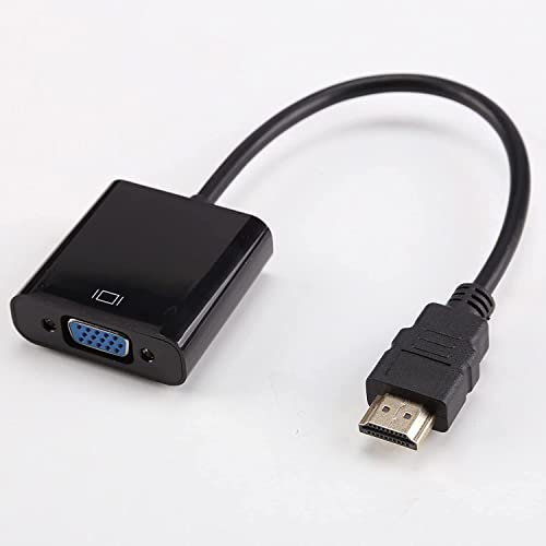 Xingdianfu Adaptador HDMI a VGA 1080P Convertidor de Vídeo para PC, TV, Ordenadores Portátiles y Otros Dispositivos HDMI