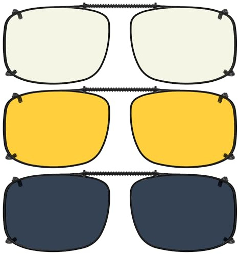 Eyekepper 3er-Pack Polarisierende Sonnenbrille zum Aufstecken (56 × 34 mm)