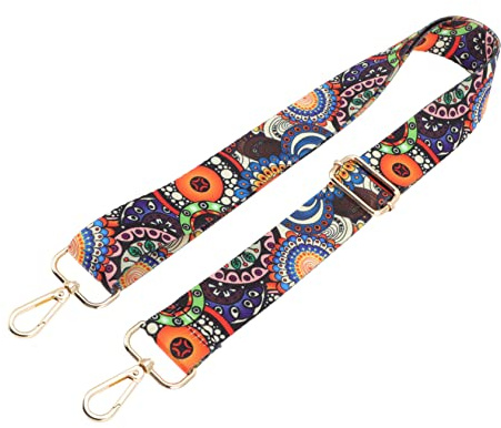 FUNOMOCYA Banjo-Gurt mit Leoparden-Dekor, Umhängetasche, Ersatzgurt, Gitarrengurt, Handtaschengurt für Geldbörse, Crossbody, Leopardenmuster, Ersatzgürtel, Vintage-Banjo-Gürtel