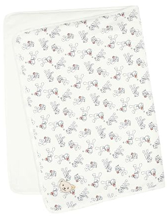 Steiff Baby - Jungen Decke, Baby Wellness, Cloud Dancer, 999