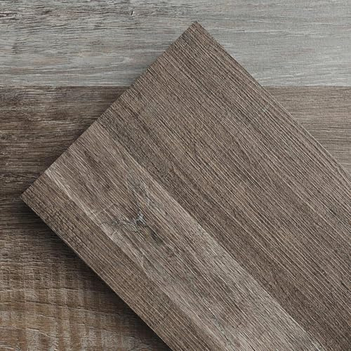 ATOPOSE Selbstklebende PVC Boden für die Heimwerkerverlegung 18 Woodgrain-Dielen, Wasserfest und Kratzfest, für Innenräume wie Esszimmer, Küchen und Wohnräume(2.51 m², Eiche Block)