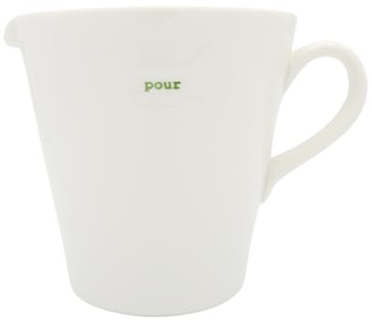 Keith Brymer Jones - Gamma Word - Grande brocca in ceramica - Confezione regalo - Versare (verde) - 500ml