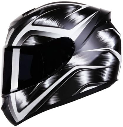 Motorradhelme Vollvisierhelme für Motorradhelme Moto Herren Jungen Anti-Beschlag-Brille Ganzjahresmode ABS Sctoop Touring Scooters Motorrad Abnehmbares Futter