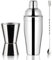 JAWUZ Kit pour Cocktails 3 Pièces - Shaker 550 ML, Doseur 15/30 ML et Cocktail Stirrer, Accessoires Bar Professionnels, Ensemble Mixologie Acier Inoxydable, Barman et Amateurs de Cocktails