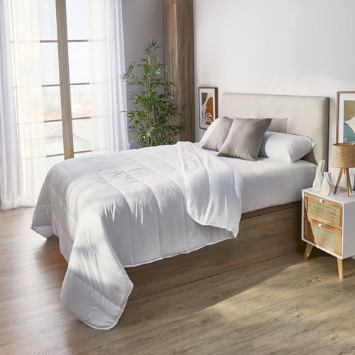PIKOLIN Home - Edredón Nórdico Relleno de Fibra 150 gr con Aloe Vera | 260x240 | Cama 200 | Primavera/Verano | Hipoalergénico | Transpirable