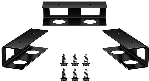 Kfwfuaee Space-saving laptop organiser, under the desk, laptop, storage saving, under desk rack, metal