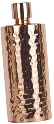 Gcljlmy Botella con tapa a prueba de fugas, botella de agua para senderismo, fitness al aire libre (cobre)