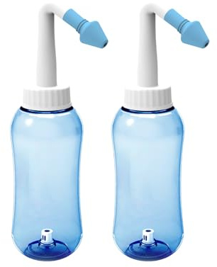 2 Piezas Botella Lavado Nasal 300ml, Botella De Irrigación Nasal, Limpiador De Lavado De Nariz, Para Adultos Y Niños Cuidado De Nariz