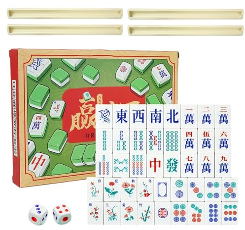 Set Mahjong Tradizionale Portatile Di Mahjong