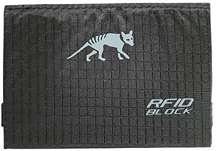 Tasmanian Tiger TÜV geprüfter TT Card Holder RFID B Brieftasche Ausleseschutz Geldbörse NFC Auslesesicher Portemonnaie Kreditkarten-Tasche (Schwarz)