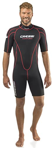 CRESSI Tortuga Man Shorty Wetsuit 2.5mm - Traje Monoshort sin Capucha en Neopreno 2.5mm Biforrado para Hombre