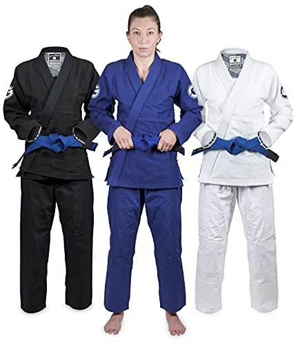 Gold BJJ Foundation Women's Gi - Jiu Jitsu Gi for Women - IBJJF Competition Legal Womens BJJ Gi (Royal Blue, F2)