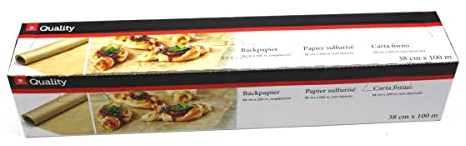 TransGourmet Rouleau de papier sulfurisé de qualité supérieure - 100 m - Non blanchi pour la cuisson