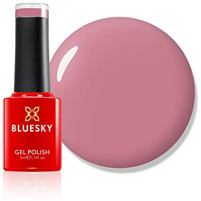 Bluesky Gel Nail Polish, Clay Canyon, Mini, 80571, Salmon, Pink, Long Lasting, Chip Resistant, 5ml (Requires Drying Under UV LED Lamp)
