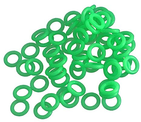 Toddmomy 100stücke Zeltpflockring Zeltheringring Outdoor-nagelringe Zeltboden-nagelringe Campingzubehör Mit Warnfunktion Bei Nacht Für Bodennägel
