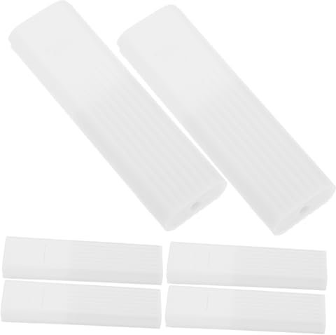jojofuny 6pcs White Square Blind Cord Holder Curtain Pulls Roller Shade Cord Weight Spare Window Blind Chain Ends Accessories
