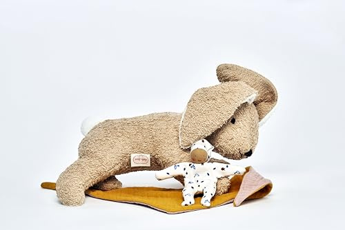 Käthe Kruse Holly Hase I Kleine Plüsch-Hasen-Freundin für Kinder ab 0 Jahre I Waschmaschinenfestes Baumwollfrottee-Kuscheltier inkl. Mini-Püppchen