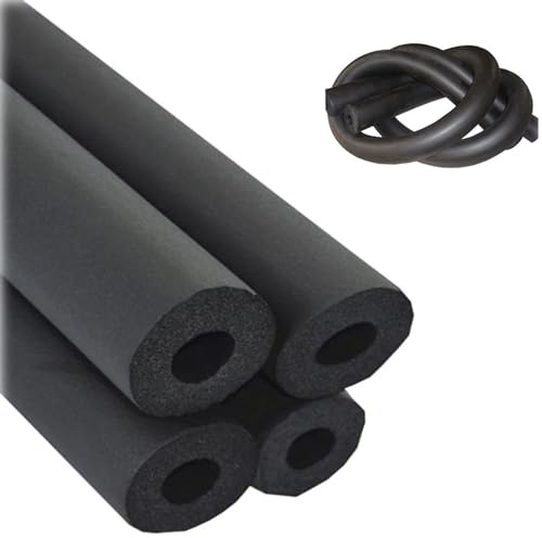 Foam Tube 20/32/75/90/100mm Pipe Insulation Covers 1.6m Long Flexible Foam Tubing Grips 13/17mm Wall Thick High Resilience Exterior Hose Wrap For Air Conditioner Outdoor Hot And Cold Water Pipe ( Size