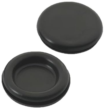 10pcs Black Rubber Closed Blind Blanking Hole Wire Cable Grommets 32mm
