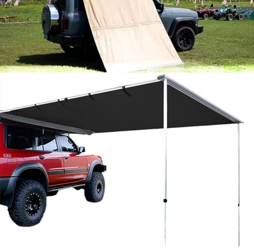 Toldos Furgoneta Camper Toldo Lateral Extraíble para Coche, Tienda de Campaña con Dosel para Camión SUV de Tela Oxford 420D, Toldo para Vehículo PU4000mm con Carcasa de Aleación de Aluminio ( Size : 2