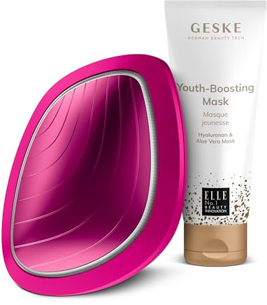 GESKE | SmartAppGuided™ Sonic Warm & Cool Mask | 9 in 1 + GESKE Youth-boosting Mask | Set mit passender Kosmetik-Zugabe | Beauty-Bundle