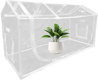 Pflanzenschutzabdeckung Für Den Außenbereich - Pflanzenfrostdecke | Pflanzenschutz Für Den Winter Mit Reißverschlüssen Für Terrassen, Gärten, Balkone, Veranden