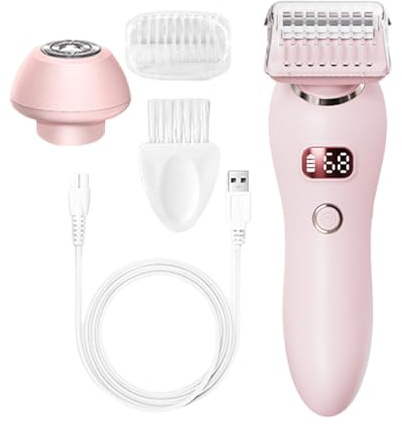 Trimmer för kvinnor, personlig trimmer dam, Smooth Glide damtrimmer för hår, kvinnors hårklippningsmaskin, ansiktsrakapparat, mångsidig kroppshårklippare för damens skamområde