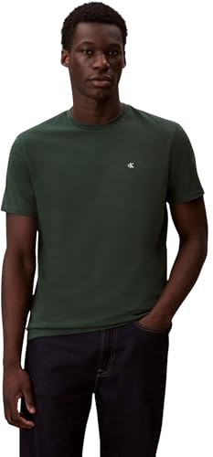 Calvin Klein jeans herr SS klassiska monogram T-tröja LV04RD254G t-shirts, grön (Sycamore), L, Grön (Sycamore), L