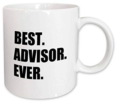 Tazze Da Caffè Moderne Tazza Da Caffe 330Ml, Best Advisor Ever-Bold Black Text-Fun Work And Job Pride Tazzine Da Caffè Particolari Per Donna Uomo Lavoro