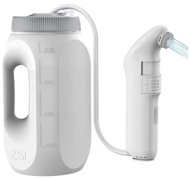 WRJAHCG Bidet Portable 2.5L pour Femme Homme Enfant Enceinte,Bidet À Main pour Voyage Extérieur Camping,Électrique Rechargeable Douchette Intime Maternité