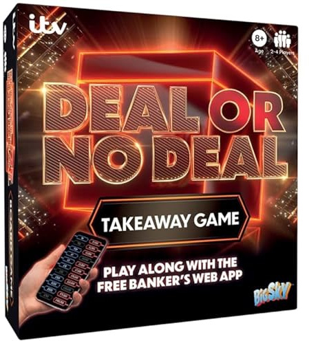 FAHAAM TV Board Games for Kids Blankety Blank Takeaway Edition Family Board Game for 3-6 Players TV board game for Family Educational Montessori Toys Birthday Gifts for Boys Girls. (Deal Or No Deal)