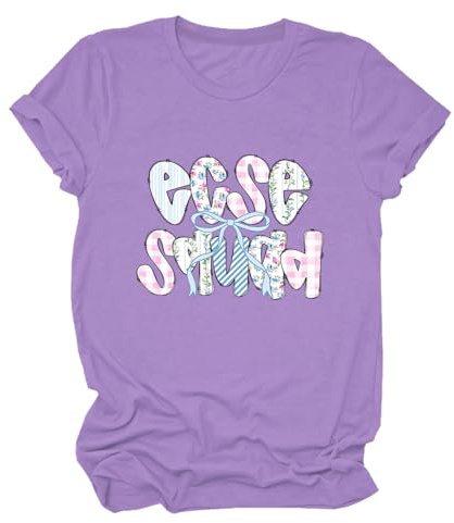 ECSE - Camiseta de educación especial para la primera infancia, Morado-1, L