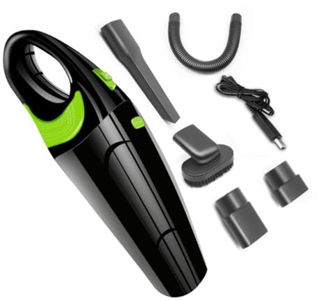 BAZEITFLOW Aspirador de Mano Recargable USB para Coche Mini Portátil Seco y Húmedo Ligero y Compacto para Limpieza Rápida de Ceniza y Líquidos Uso Vehículo y Hogar