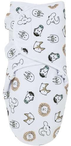 Meyco Baby Pucksack SwaddleMeyco wattiert - Größe 0-3 maanden - Animal Multicolour