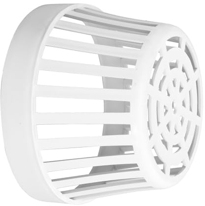 POPETPOP Filtre d'Évier en Plastique Blanc, Tamis de Drainage pour Évier de Toit, Couvercle Filtrant pour Évacuation d'Eau Pluviale, Cuisine et Jardin