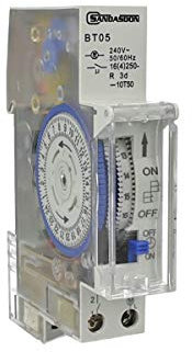 SANDASDON SD-BT05 Temporizzatore Analogico Interruttore Orario 1M Per Barra DIN 16A