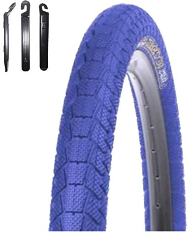 1 x Kenda K-907 Krackpot 20 BMX Fahrradreifen Fahrradmantel in Blau 50-406 (20 x 1.95) inkl. 3 Reifenheber