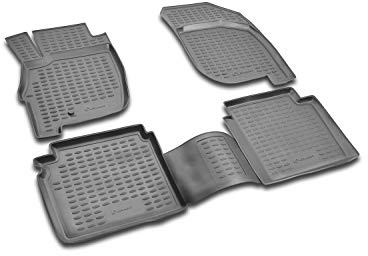 Element Gummimatten Set für Mitsubishi Galant | 2003-2012 | 100% passgenaue Auto Fußmatten, robuste Universal Fußmatte Auto, Gummimatten Auto, Auto Fussmatten Gummi, Auto Gummimatten