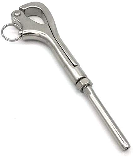 JY-MARINE 316# Stainless Steel Quick Release Pelican Hook Shackle Sailing Boat Yacht for 1/8 Wire