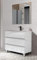 EL BAÑO MODERNO Juego Muebles de Baño con Lavabo y Espejo - Mueble Baño con Lavabo - Lavabo con Mueble Compacto Preinstalado de Fábrica - Porcelana Ideal para tu Hogar