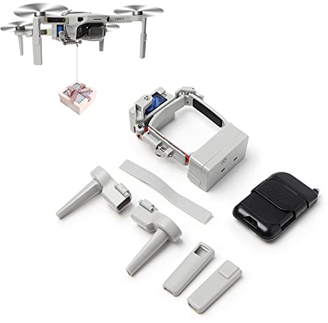 Mini 2 Airdrop Nutzlast Transport Liefergerät, Drohne Geschenk Rettungsbedarf Angelschnur Freigabe und Drop Gerät für DJI Mini 4K/Mavic/SE Zubehör