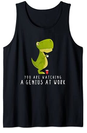T-Rex Beer Pong Outfit Mannschaft Turnier Bierpong Tank Top